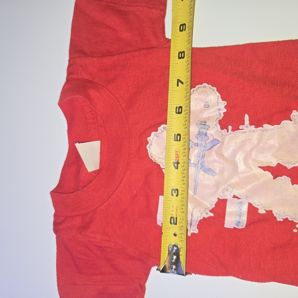 VINTAGE He-Man Master Of The Universe RED T-SHIRT CHILDS size 2 - Picture 6 of 8